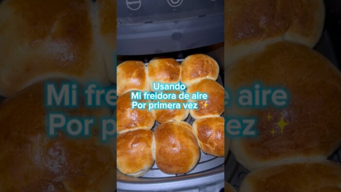 Panecitos en la freidora de aire #receta #delicioso