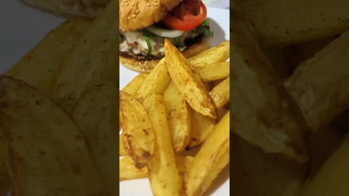 Papas a la francesa en freidora de aire #shortsvideo #shorts #papas #botana