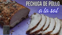 Pechuga a la sal en freidora de aire Cosori Dual Blaze. Fiambre de pollo #freidoradeaire