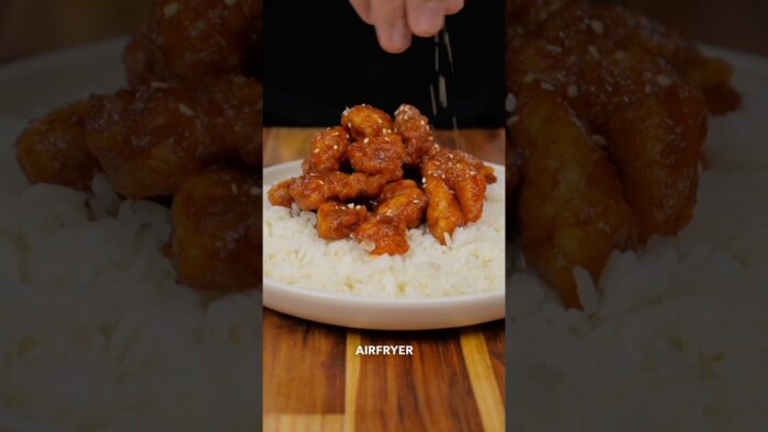 🍗🇰🇷Pop Corn de POLLO COREANO (en air fryer) #losdenam #receta #pollocoreano