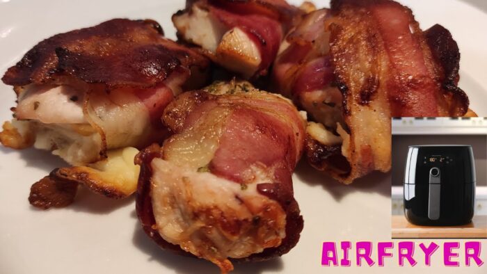 ROLLITOS de POLLO en FREIDORA de AIRE/ CHICKEN ROLLS in AIR FRYER #chickenroll #freidoradeaire