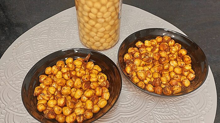 Snack de garbanzos especiados en FREIDORA DE AIRE Cosori / GARBANZOS TOSTADOS