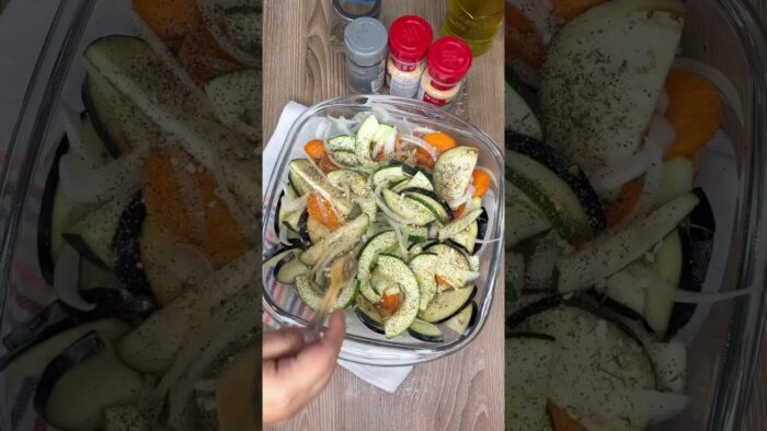 Verduras en la freidora de aire