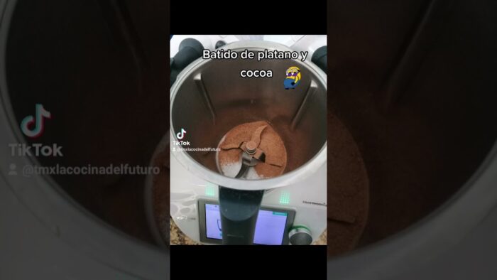batido de platano y cocoa en #thermomix….
