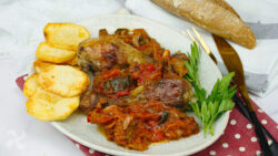 Muslitos de pollo a la sanfaina