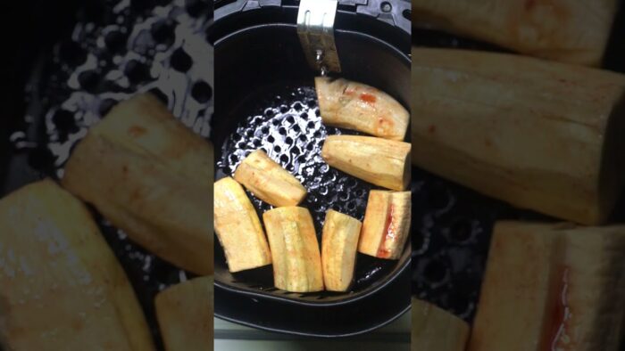 platano fryer para coctel #receta #saludable