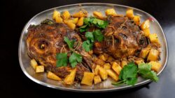 Receta de cabeza de cordero al horno