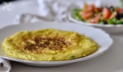 Tortilla de calabacín y queso