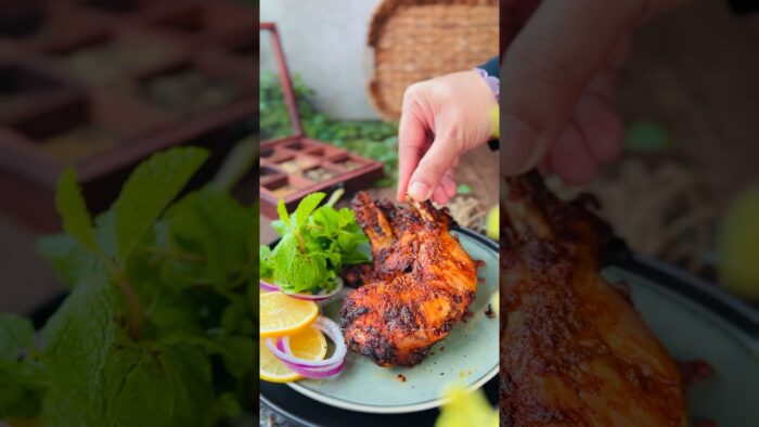 Air fried chicken tandoori🔥 #tandoorichicken #airfryer #airfriedchicken #airfryerrecipes #recipe