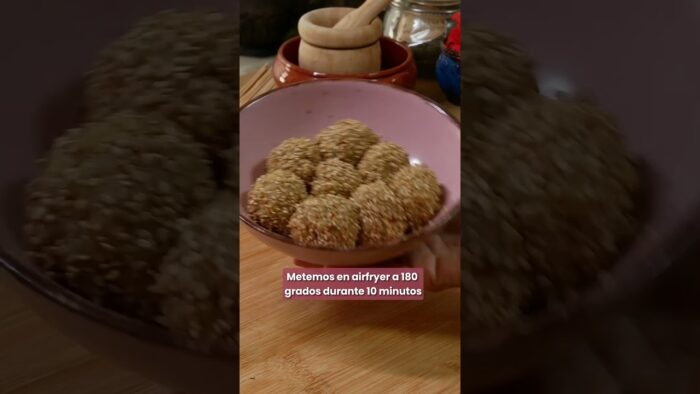Bolas de pollo en airfryer