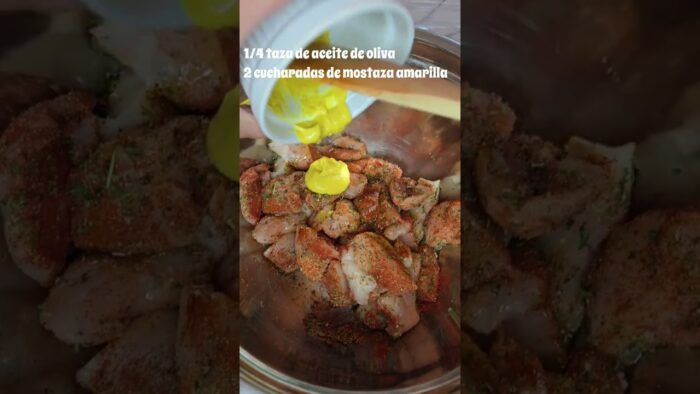 Brochetas de pollo en freidora de aire #recetasfreidoradeaire #polloairfryer #pinchosdepollo #receta