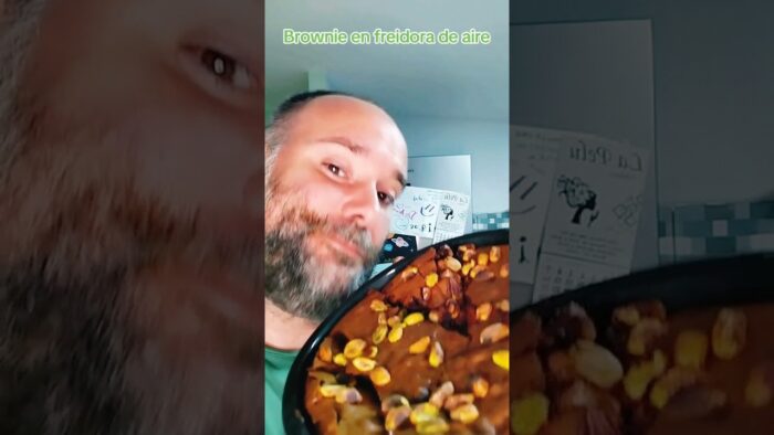 Brownie en freidora de aire! #receta #cocina #cocinar #viral #brownie #brownies #chocolate #airfryer
