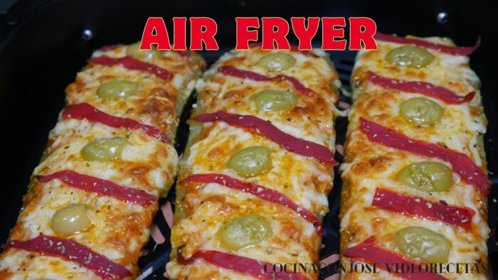 CALABACIN-PIZZA EN FREIDORA DE AIRE!!! facil y riquisimo