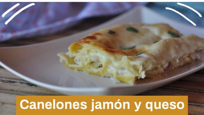 CANELONES de jamón y queso 🧀 | Receta riquísima para Thermomix