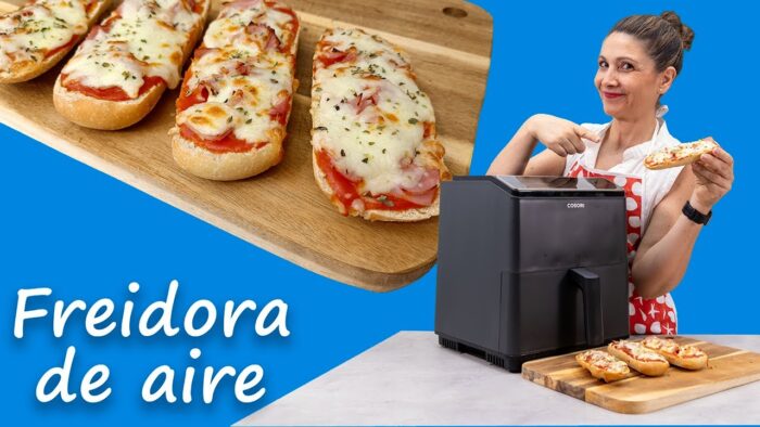 ✅ Cena en 5 minutos: PANINIS🥖 CASEROS de Jamón🍖 y Queso 🧀 EN #airfryer #cosori #cosoridualblaze