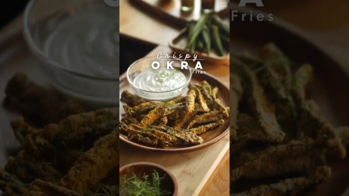 Crispy Okra Fries Recipe (Air Fryer) #cooking #okra #fries #okrafries