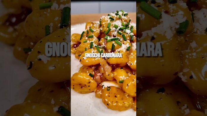 GNOCCHI CARBONARA EN AIRFRYER #receta #quedeliciarecetas #freidoradeaire #airfryer