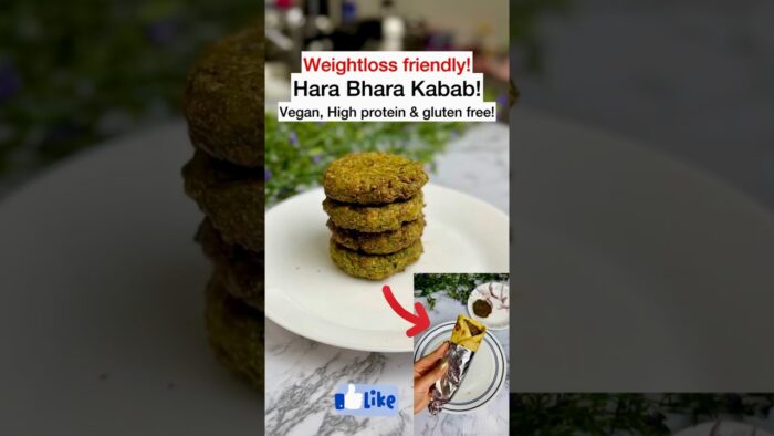 Hara bhara kabab| Weight-loss friendly| Air fryer Easy recipe.. #proteinpacked #shorts #weightloss