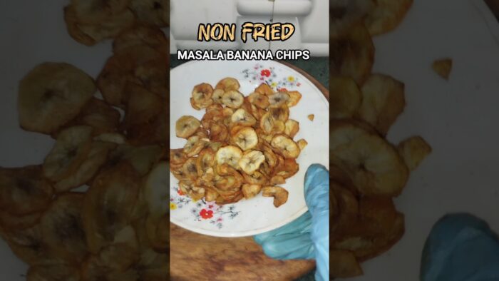 Oil Free Banana Chips | Healthy Chips In Air Fryer #shorts #recipe #food #youtubeshorts