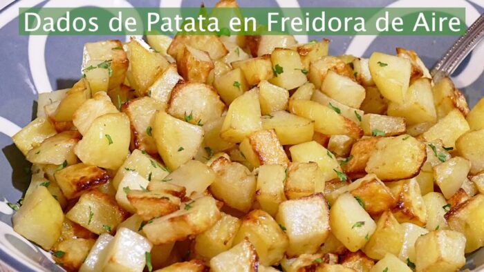 🍟 PATATAS FRITAS en DADOS en FREIDORA de AIRE 💨 ESPECIALES como GUARNICIÓN 😋