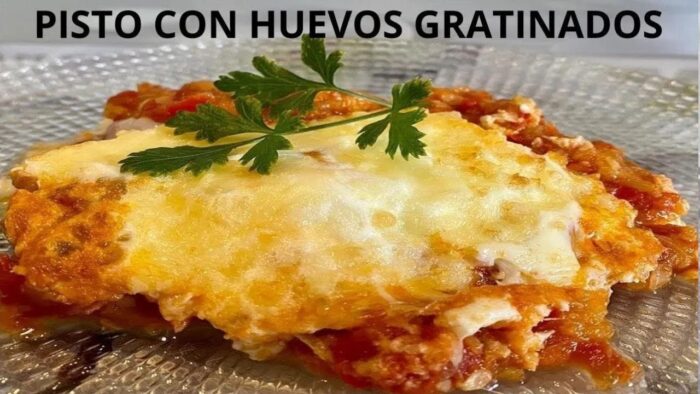 PISTO 🍆 CON HUEVOS 🥚 GRATINADOS  EXPECTACULAR!! CON FREIDORA DE AIRE!!🤤