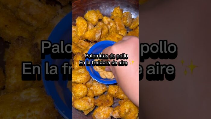 Palomitas de pollo en la freidora de aire #receta #deliciosas #recipe