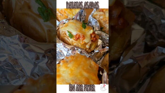 Patatas RELLENAS de CARNE en FREIDORA DE AIRE, súper FÁCILES y Riquísimas 🤗