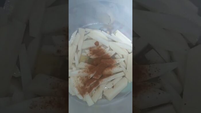 Probando paprika ahumada – Papas fritas en air fryer – freidora de aire
