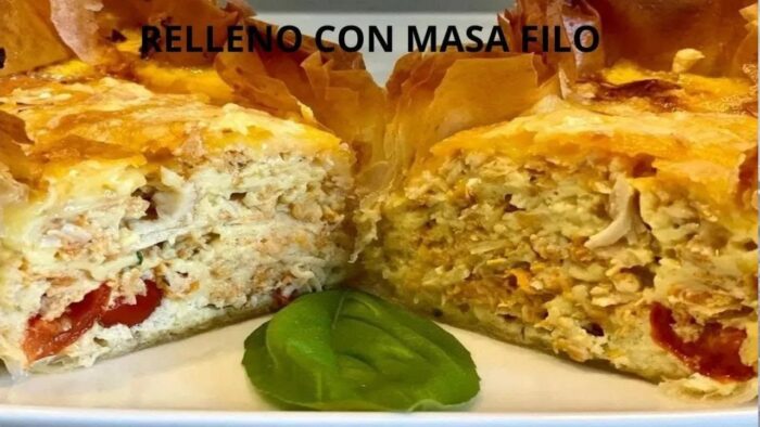 RELLENO DE MASA FILO 🧑 🍳🤤CON FREIDORA DE AIRE Y ROBOT MAMBO!!🎊