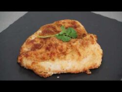 Receta – Pechugas de pollo empanadas a la mantequilla en freidora de aire Cosori