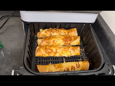 Rollitos de pollo cremosos en freidora de aire receta fácil y rápida