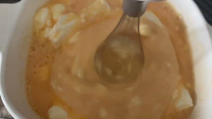 Tarta de queso en freidora de aire caliente