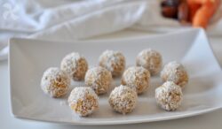 Bolitas de dátiles, zanahoria y coco