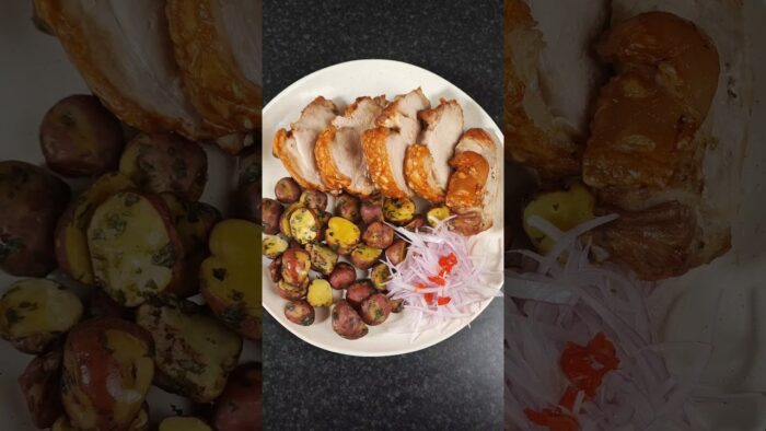 chanchito en freidora de aire lo mejor del. mundo #viral #sabroso #receta #perufood #riquisimo