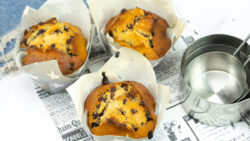 Muffins de plátano con chocolate