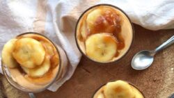 Receta de mousse de dulce de leche y plátano