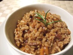 Receta de risotto de setas con foie