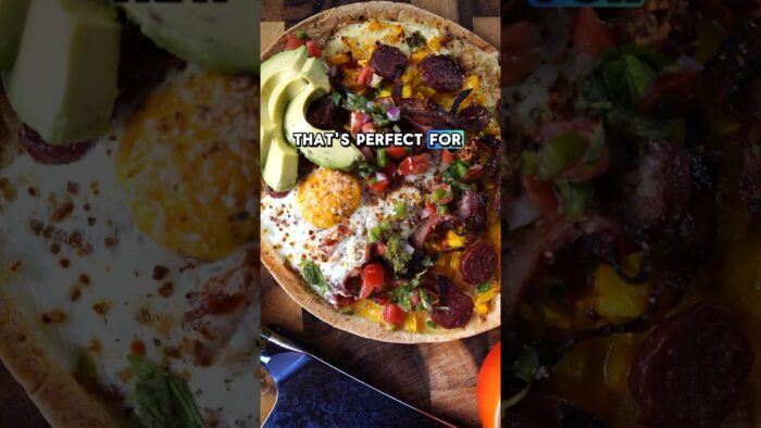 10 min High Protein Pizza in the Air Fryer #shorts #cooking #recipe