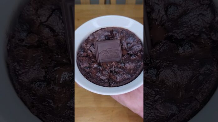 Air Fryer Brownies (Recipe in Description) #baking #viral