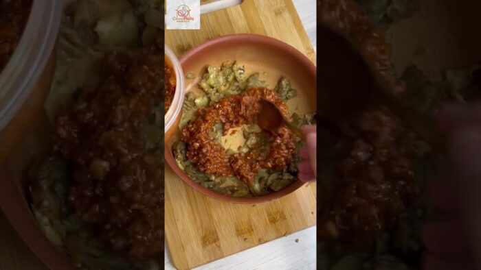 BERENJENAS 🍆 RELLENAS en FREIDORA DE AIRE, receta rápida y deliciosa #cocinaespañola #recetasfaciles
