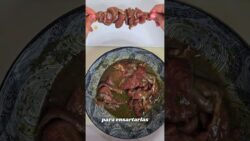 Brochetas jugosas de pavo con marinada oriental en freidora de aire