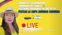 Buñuelos Colombianos con Limonada de Panela y Plátanos Máduros en el Air Fryer | Copa America