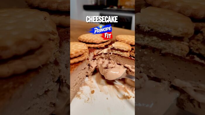 CHEESECAKE DE GALLETAS PRÍNCIPE SIN AZUCAR #recetasairfryer #food #receta #airfryer #airfryerrecipes