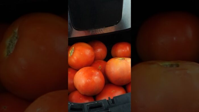 Coloca los tomates en la Freidora de Aire y el resultado te sorprenderá #recetasfaciles #viral