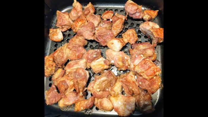 Cómo preparar carnitas de cerdo en la freidora de aire.