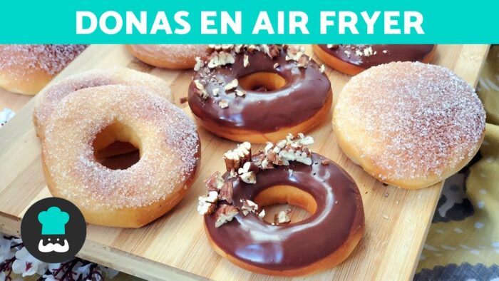 DONAS en FREIDORA de AIRE 🍩 | Receta Fácil de Donas en Air Fryer