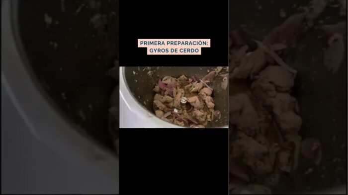 Deliciosa receta de gyros de cerdo en Thermomix gracias a @milimix_usa. 🍽️💙