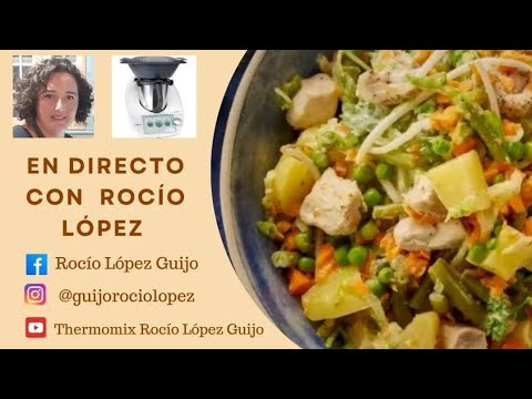 Ensalada de patata y verduras con pollo en nuestra thermomix TM6