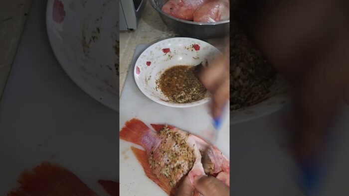 Friendo pescado en la freidora de aire parte #2
