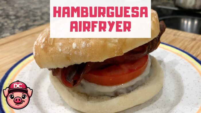 Hamburguesa Casera en Freidora de Aire o Airfryer 🍔 ¡SUPER TRUCO!